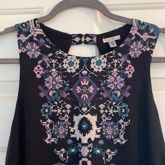 Ecote Urban Outfitters BoHo Style Shift Dress Keyhole Back size M - Picture 2 of 6